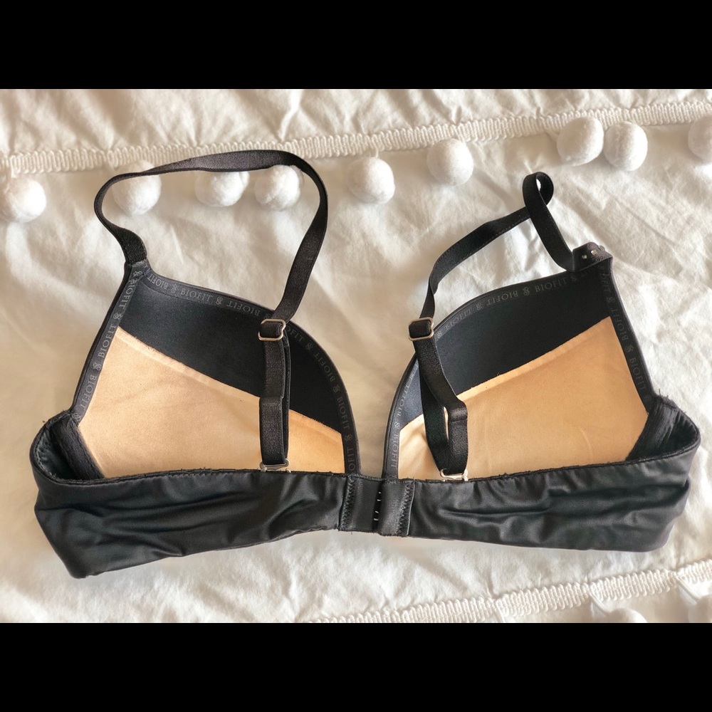 Victoria's Secret Dark Grey Rhinestone Biofit Push-Up Bra 32B - Picture 3 of 6